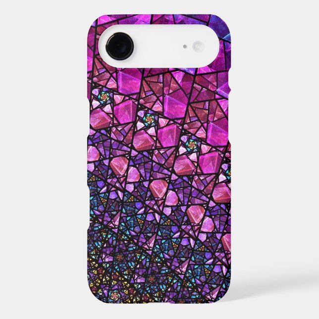 Beautiful Purple Stained Glass Pattern Case (Back)