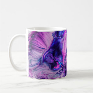 Beautiful Purple Swirls Smokey Background Coffee Mug