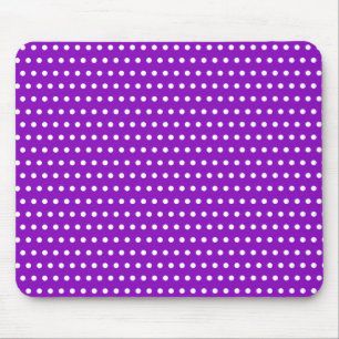 Beautiful Purple With Little White Polka Dots Mouse Pad