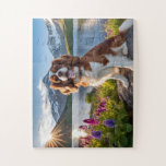 Beautiful Puzzle Cavalier Dog<br><div class="desc">Embark on a delightful journey through nature with this captivating 30-piece jigsaw puzzle. A playful Cavalier King Charles spaniel takes centre stage, its cheerful demeanour mirroring the beauty of the surrounding scenery. Lush green meadows, snow-capped mountains, and vibrant wildflowers create a breathtaking backdrop for this adorable canine companion. Designed with...</div>