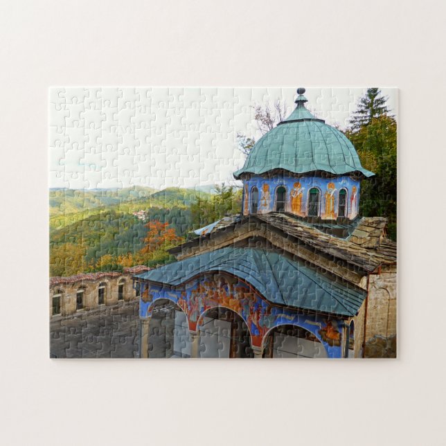 Beautiful puzzle of a Bulgarian Orthodox monastery (Horizontal)
