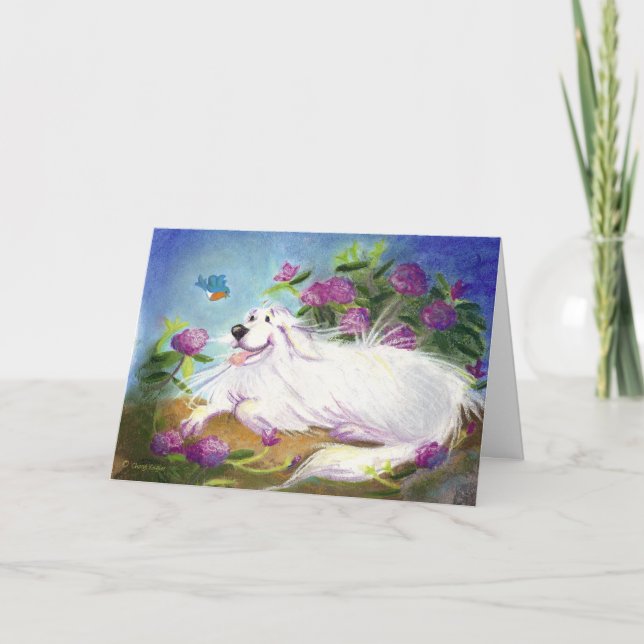 Beautiful Pyrenees / Birthday Greeting Card (Front)