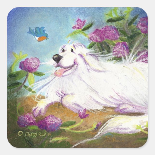 Beautiful Pyrenees / Square Sticker (Front)
