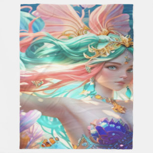 Beautiful queen  fleece blanket