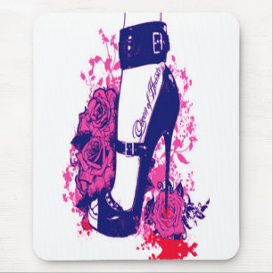 Beautiful Queen of hearts tattooed foot Mouse Pad