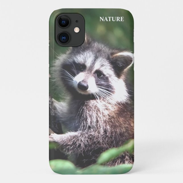 Beautiful racoon on the jungle Case-Mate iPhone case (Back)