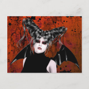 Beautiful Rage Gothic Vampire Art Postcard