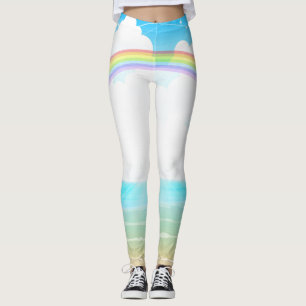 Beautiful rainbow and sea on your leggings