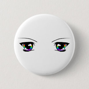 Beautiful Anime Eyes Badges Pins Zazzle Au