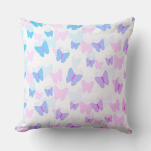 Beautiful Rainbow Butterflies Pattern Cushion