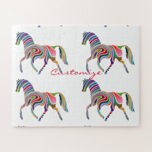 Beautiful Rainbow Colour Horse Thunder_Cove Jigsaw Puzzle