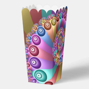 Beautiful Rainbow Colours Abstract Fractal Art Favour Box