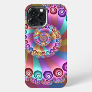 Beautiful Rainbow Colours Abstract Fractal Art iPhone 13 Pro Max Case