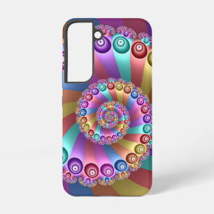 Beautiful Rainbow Colours Abstract Fractal Art Samsung Galaxy Case