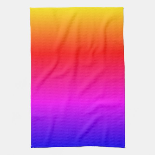 Beautiful Rainbow Colours - Beautiful Tea Towel (Vertical)