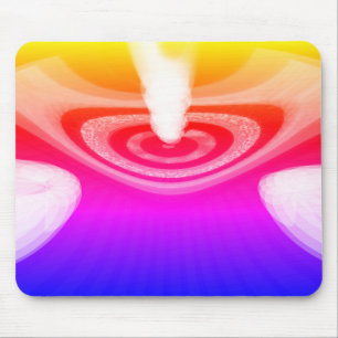 Beautiful rainbow comet art mouse pad