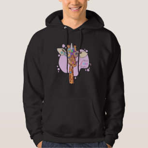 Beautiful Rainbow Giraffe Unicorn Hoodie