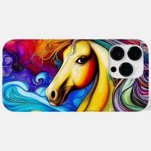 Beautiful Rainbow Horse Portrait Case-Mate iPhone 14 Pro Max Case