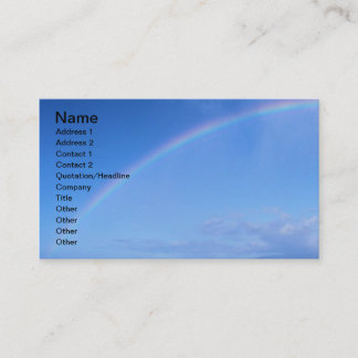 Beautiful Rainbow in Hawaii over the Pacific Ocean Business Card