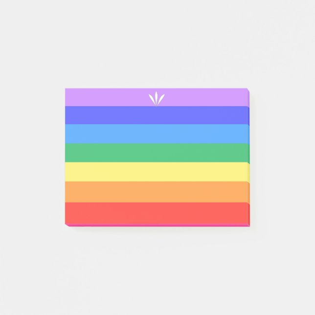 Beautiful Rainbow Post-it Notes (Front)