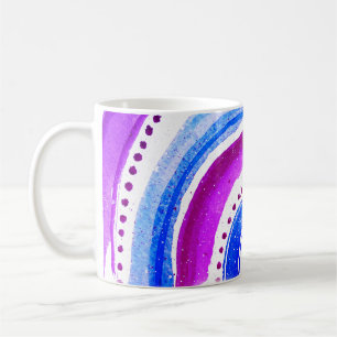 Beautiful Rainbow Purple And Blue  Coffee Mug