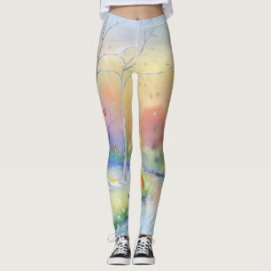 Beautiful rainbow Scenary fit Leggings