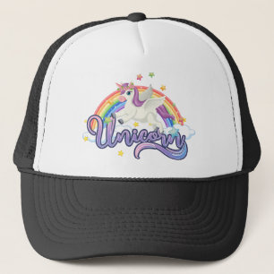 Beautiful Rainbow Unicorn Trucker Hat
