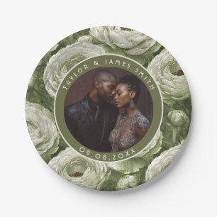 Beautiful Ranunculus Plates For Simple Wedding Par