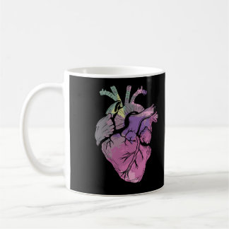 Beautiful Real Human Heart Graphic Medical Anatomi Coffee Mug