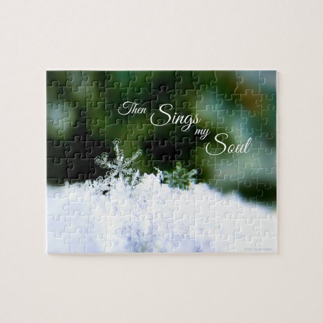 Beautiful Real Snowflake Then Sings My Soul Puzzle (Horizontal)