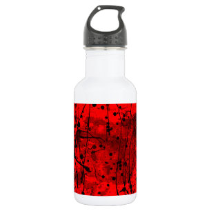 Beautiful Red Abstract Art Splatters 532 Ml Water Bottle