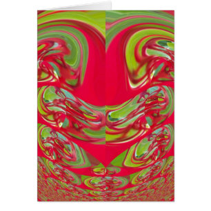 Beautiful Red and Green Texture Colour Abstract Ar