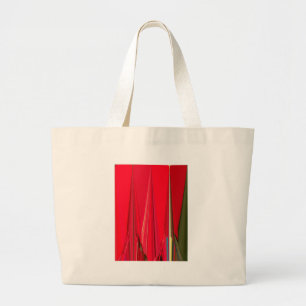 Beautiful Red and Green Texture Colour Abstract Ar Large Tote Bag