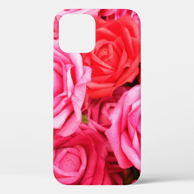 Beautiful red and pink roses Case-Mate iPhone case (Back)
