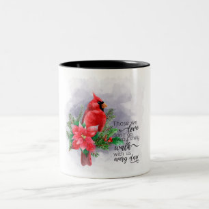 Beautiful Red Cardinal/Bereavement Two-Tone Coffee Two-Tone Coffee Mug