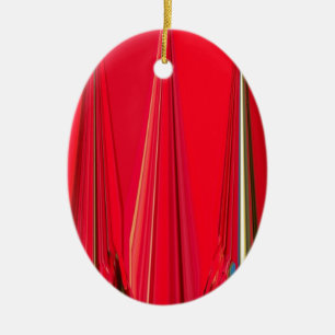 Beautiful Red Design Ceramic Ornament