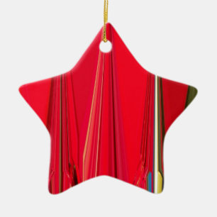Beautiful Red Design Ceramic Ornament