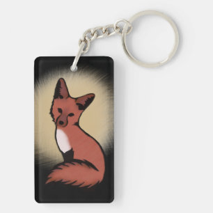 Beautiful Red Foxy Fox Key Ring