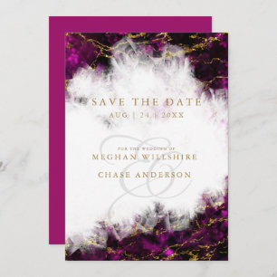 Beautiful Red Garnet Crystal Geode Invitation
