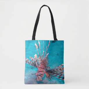 Beautiful Red Lion Fish Tote Bag