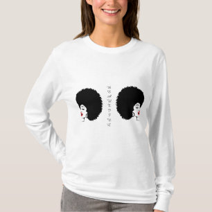 Beautiful Red Lip Afro T-shirt