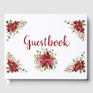 Beautiful Red Poinsettias Guestbook
