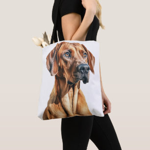 BEAUTIFUL RED RHODESIAN RIDGEBACK DOG TOTE BAG