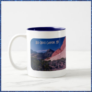Beautiful Red Rock Canyon Nevada Two-Tone Coffee Mug