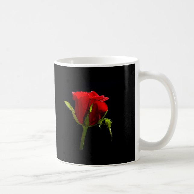 Beautiful Red Rose Coffee Cup Mug (Right)
