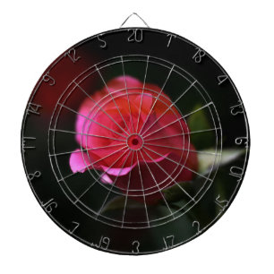 Beautiful Red Rose Dartboard