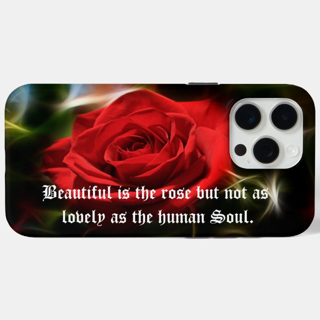 Beautiful Red Rose iPhone / iPad case (Back (Horizontal))