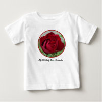 Beautiful Red Rose monogrammed for your baby