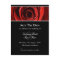 Beautiful Red Rose Save The Date Postcard