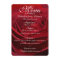 Beautiful Red Rose Wedding Menu